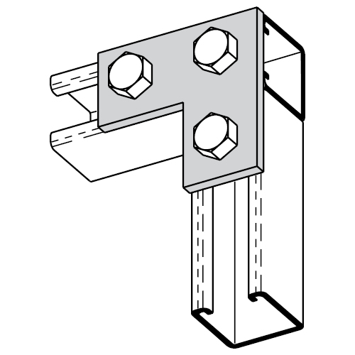 Three Hole Corner Plate